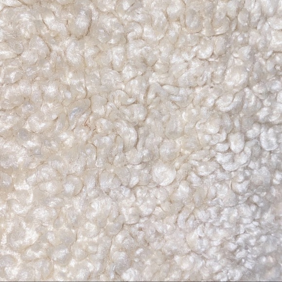 Pendleton Sherpa Cream Zip Jacket Blue Plaid Accents XL Gorpcore cozy - Picture 12 of 15